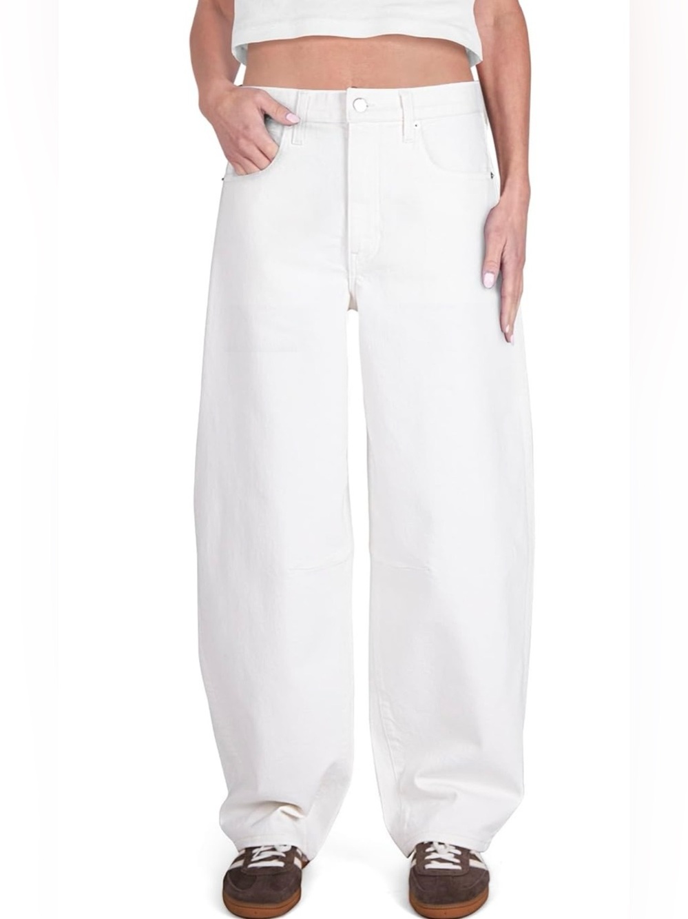 NWT Cake the Label Barrel Jeans white Size 28